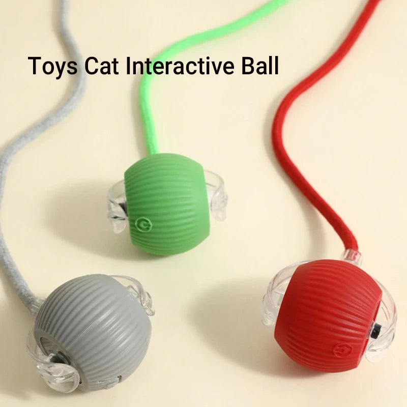 Automatic Rolling Cat Ball Toy – Rechargeable Interactive Toy
