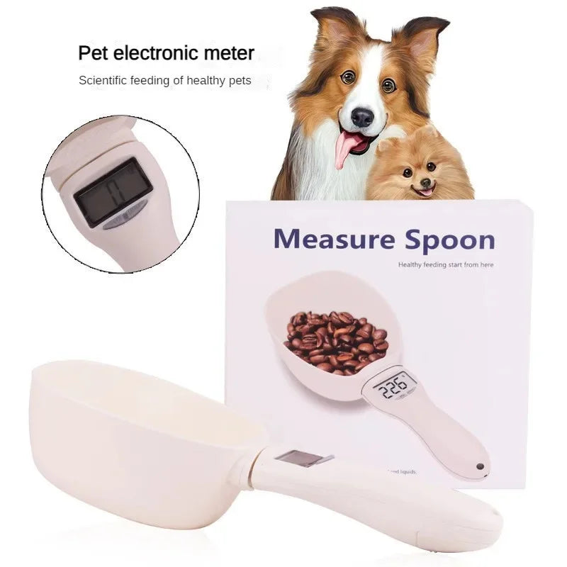 Digital Pet Food Measuring Scoop – Electronic Scale with LED Display