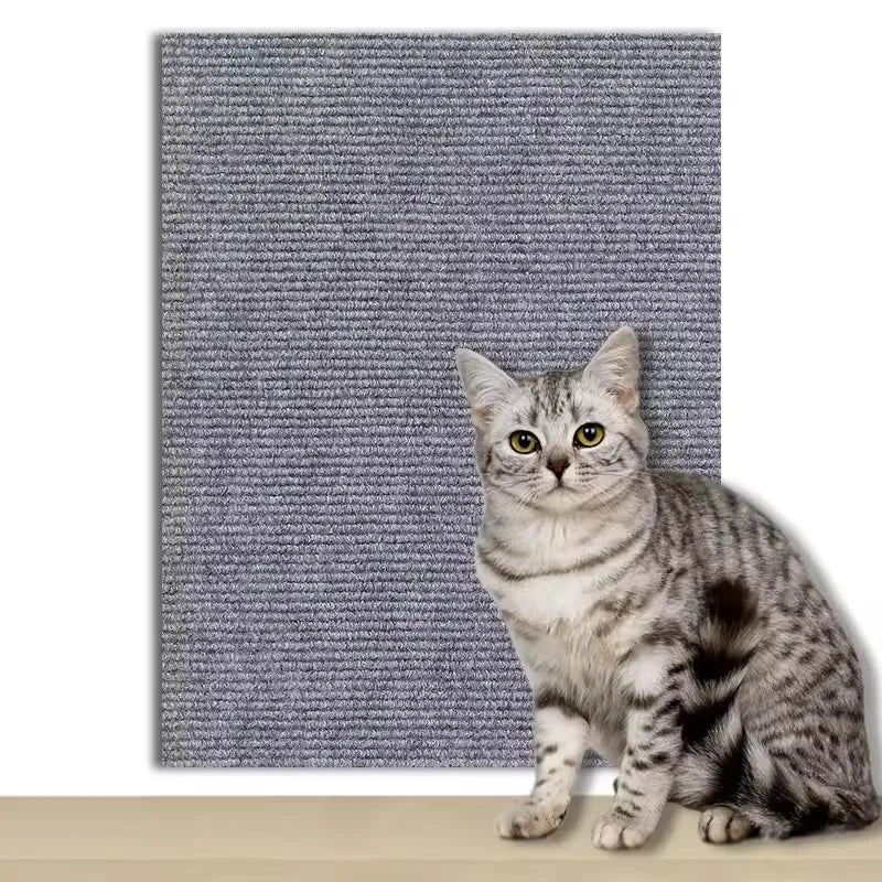 Cat Scratcher Sofa Protector – Self-Adhesive Trimmable Carpet Mat (7 Colours)