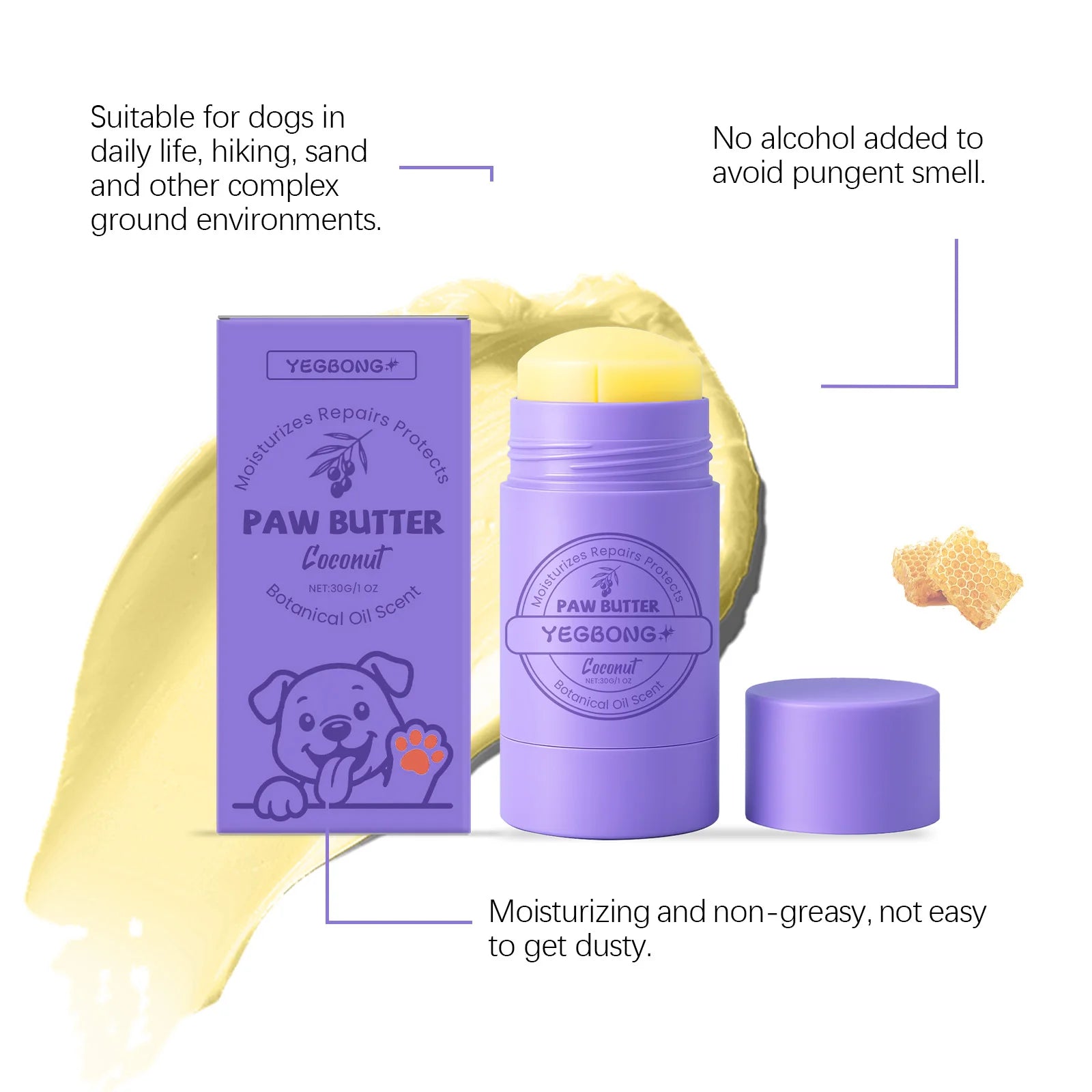 Paw Soothing Balm for Dogs & Cats – 30g Moisturising Beeswax Cream