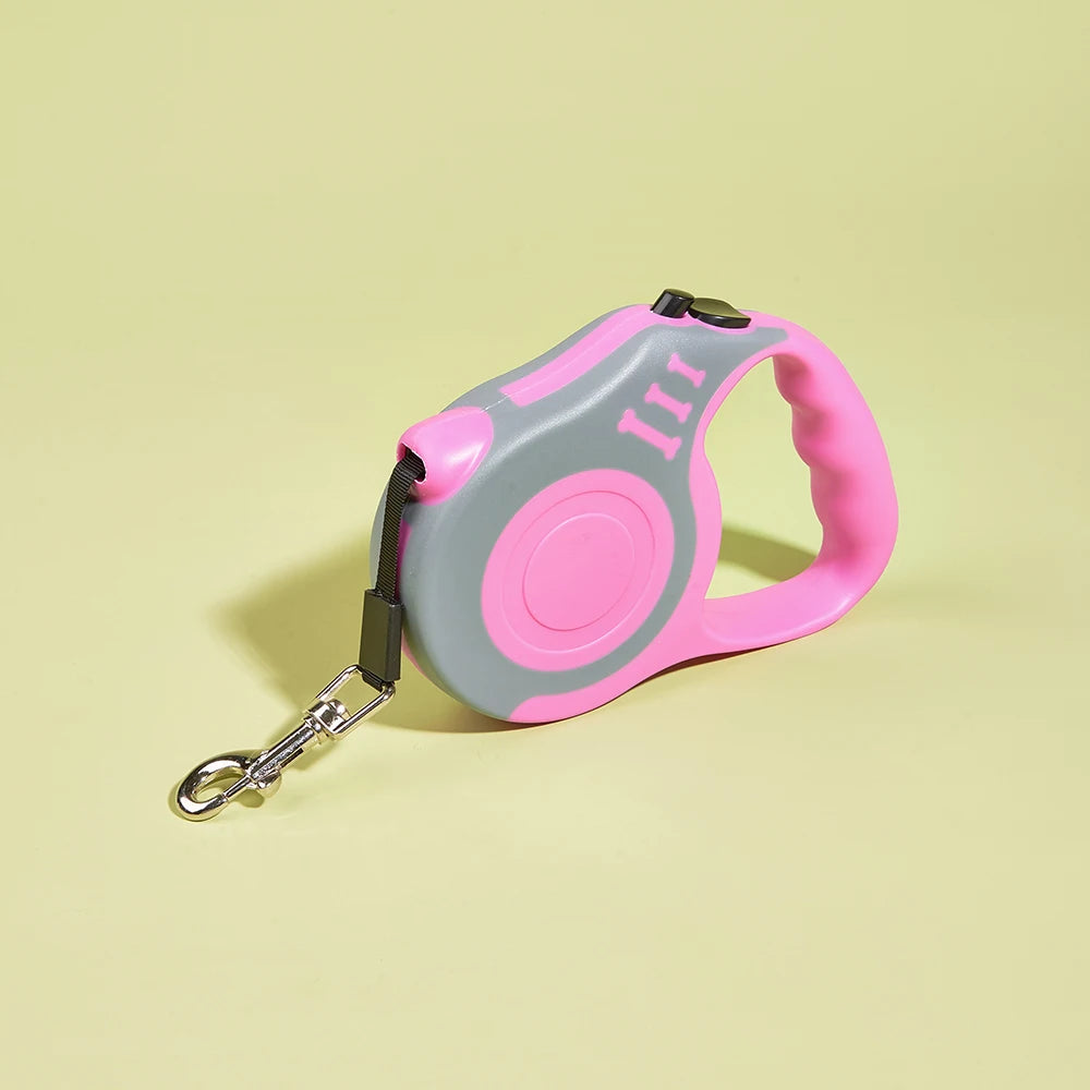 Strong Nylon Retractable Dog Leash – 3M & 5M for All Breeds