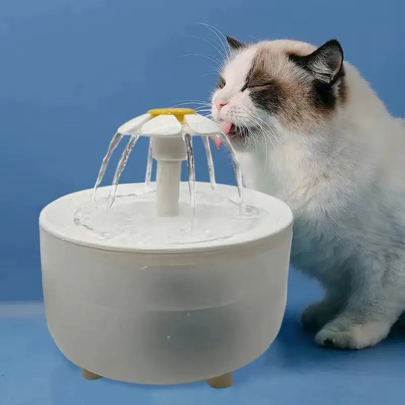 Electric Pet Water Fountain – 1200mL Auto Filter USB Dispenser