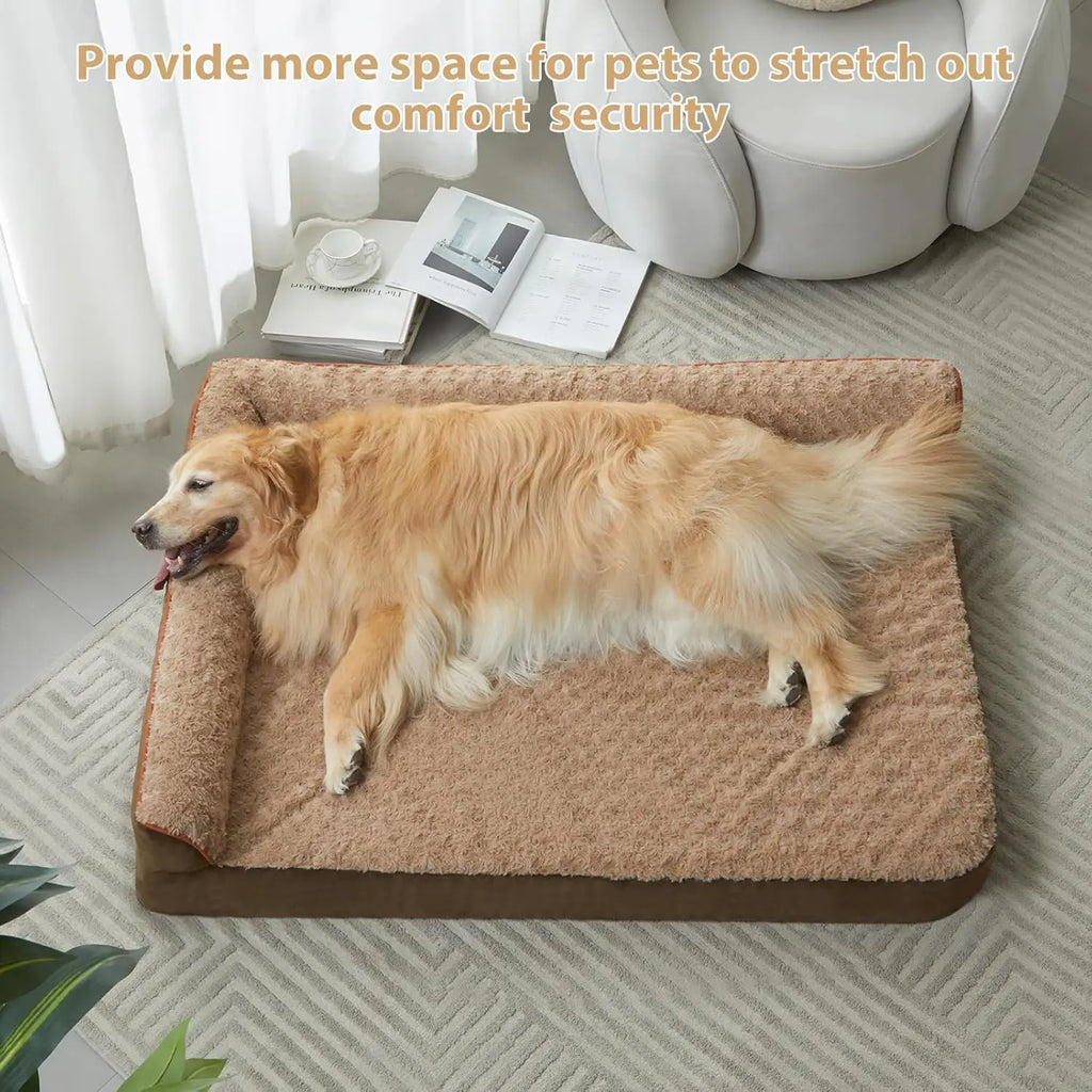Orthopedic Dog Bed – Waterproof Sofa-Style with Washable Cover & Joint Support