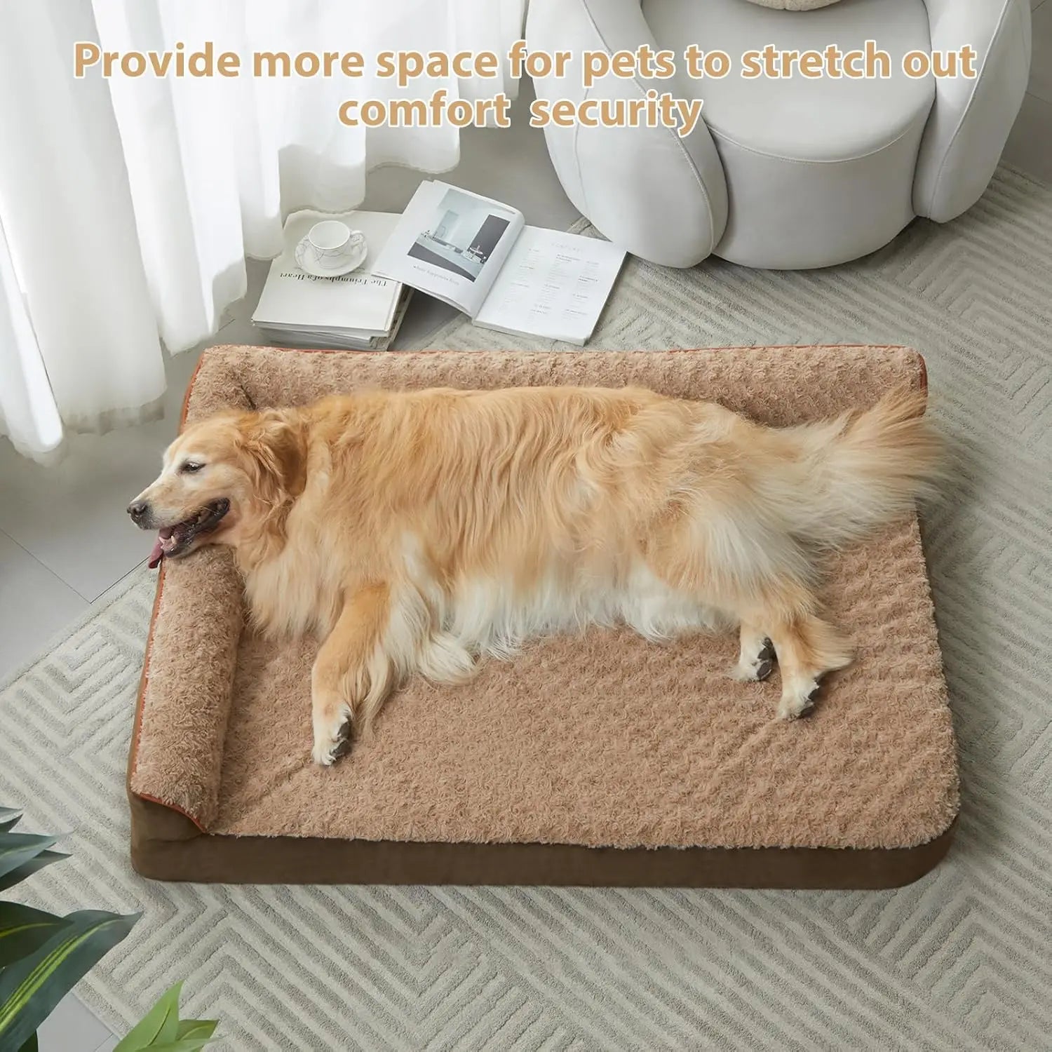 Orthopedic Dog Bed – Waterproof Sofa-Style with Washable Cover & Joint Support