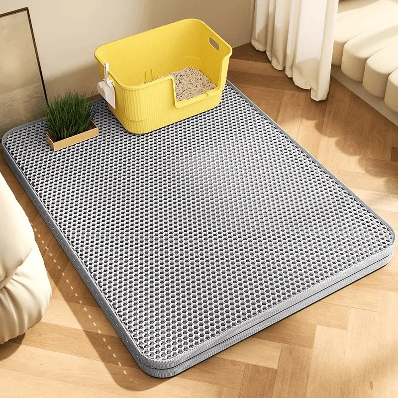 Extra Large Cat Litter Mat – Waterproof Double-Layer Non-Slip Floor Protector