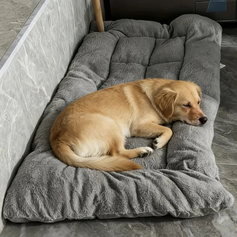 Extra Large Plush Dog Bed Sofa – Reversible Dual-Sided 120cm Pet Mat