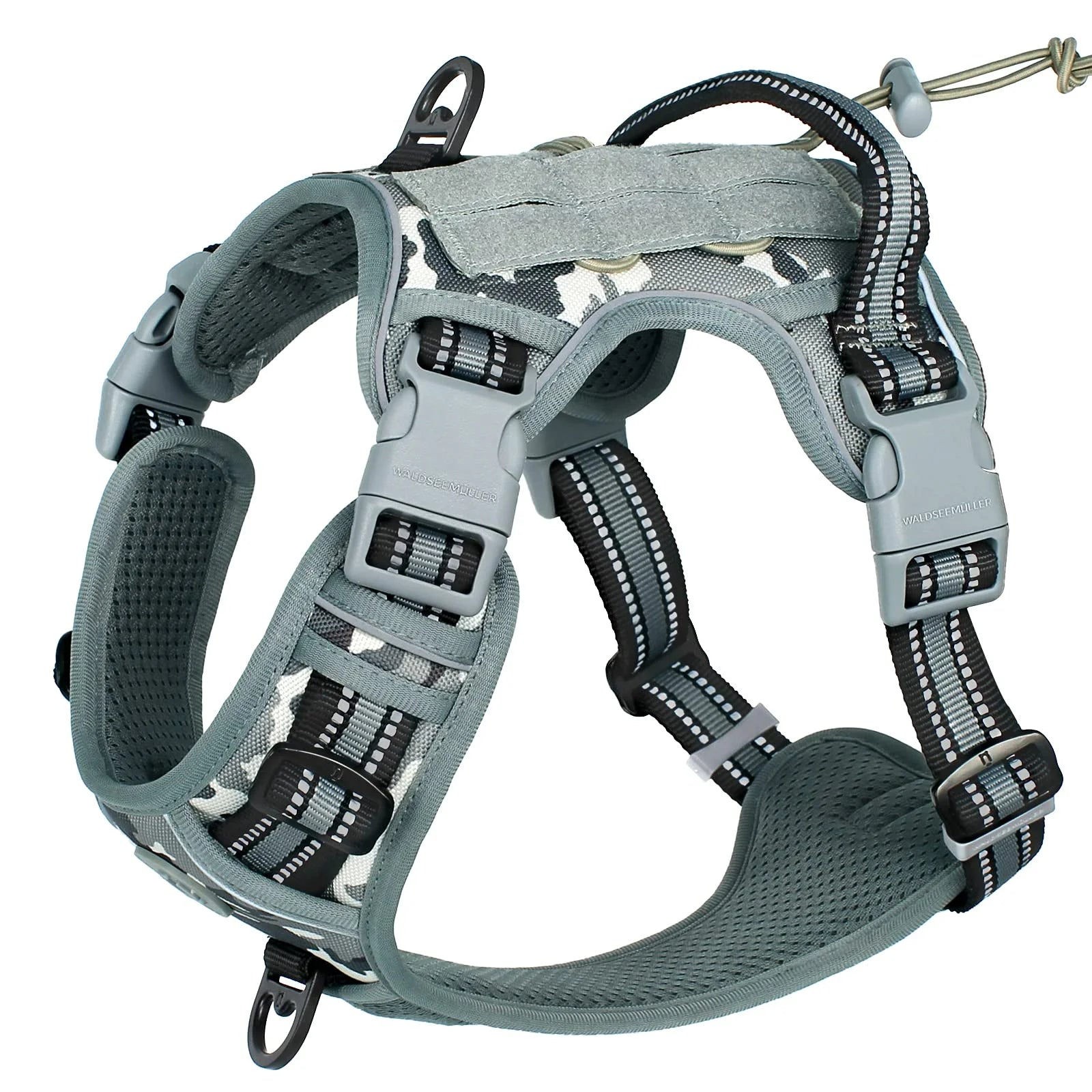 Tactical Dog Harness – No-Pull MOLLE Vest for Medium & Large Dogs