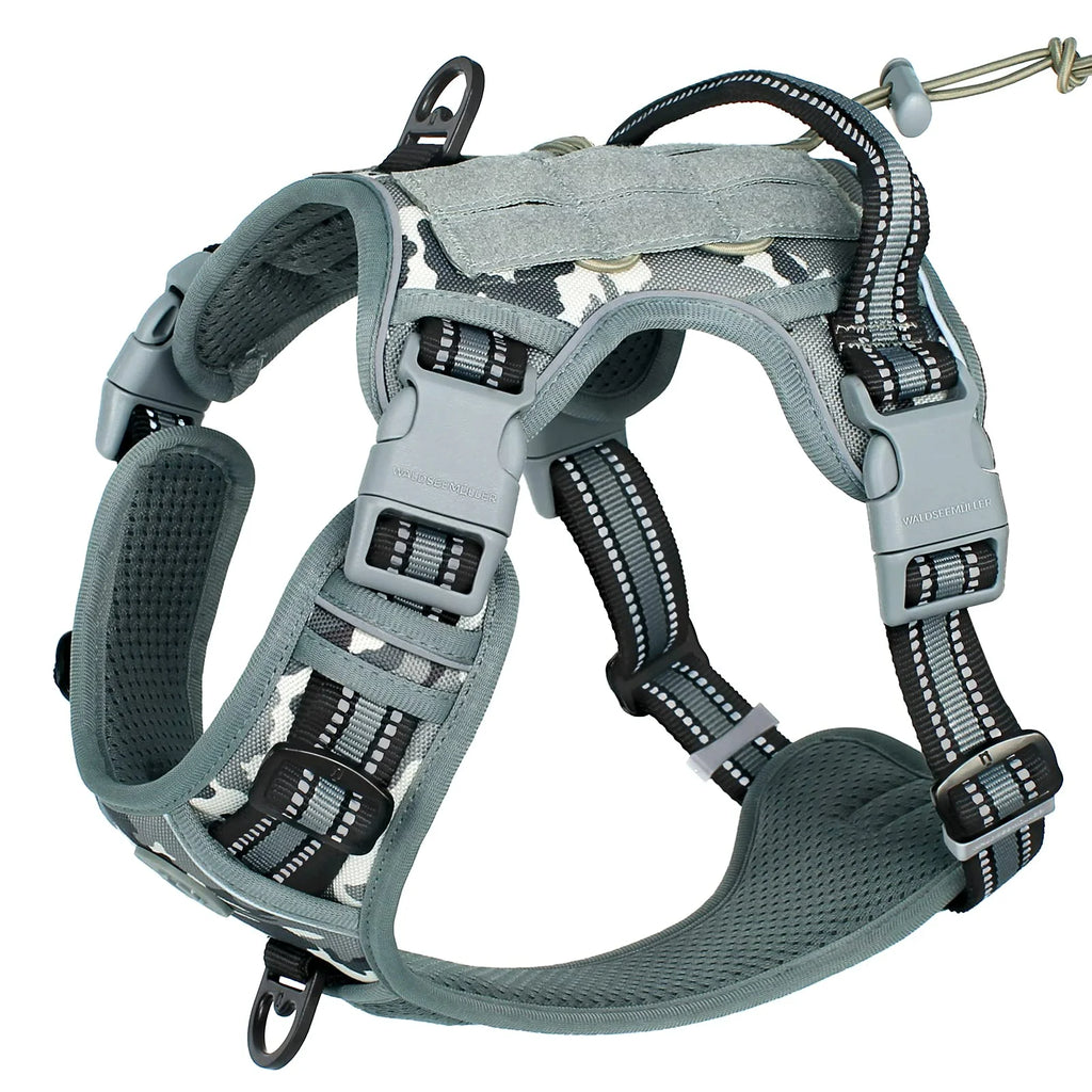 Tactical Dog Harness – No-Pull MOLLE Vest for Medium & Large Dogs
