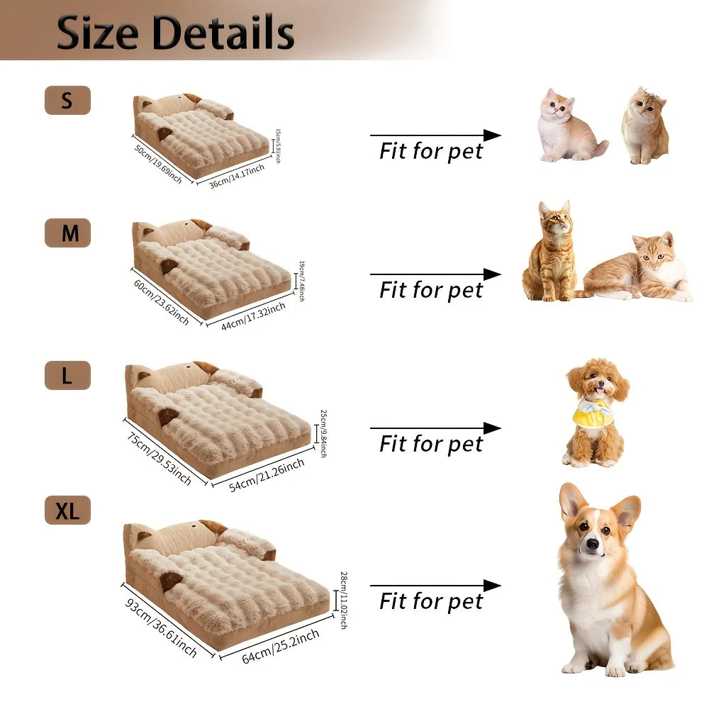 NestEase Washable Sofa Pet Bed