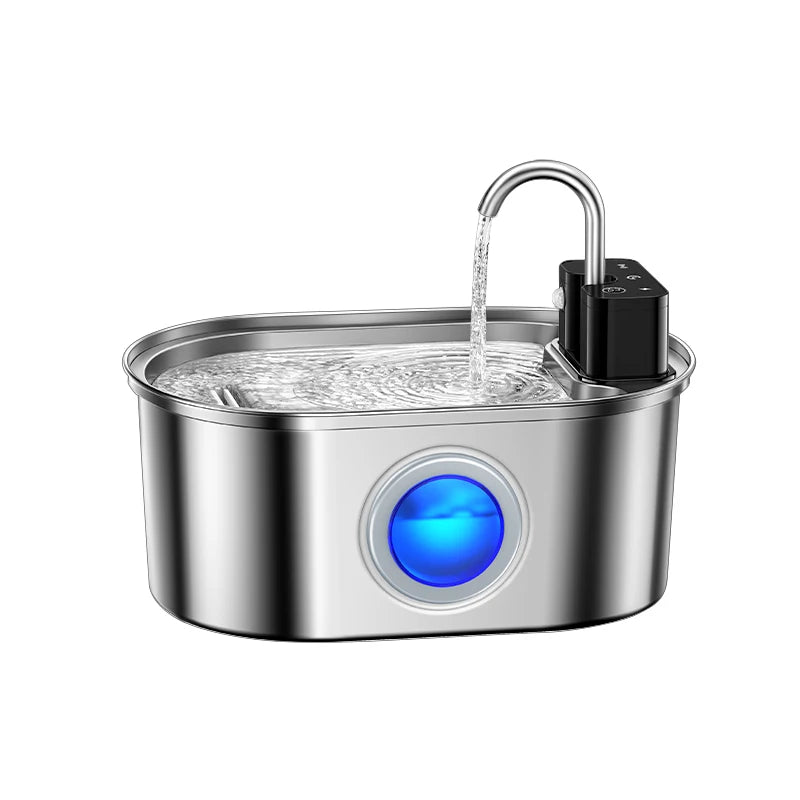 AquaSteel Wireless Smart Pet Fountain