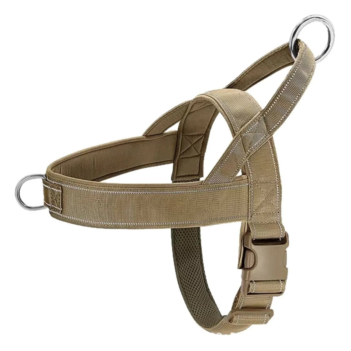 Heavy-Duty Tactical No-Pull Dog Harness – Padded Vest for Large Breeds