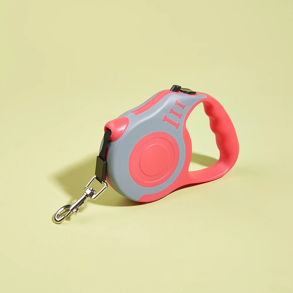Strong Nylon Retractable Dog Leash – 3M & 5M for All Breeds