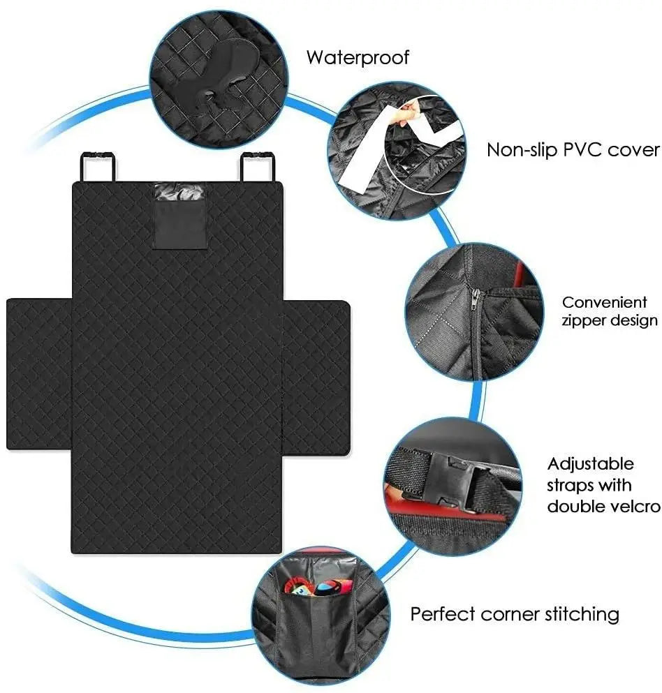 Dog Car Seat Cover for SUV – Waterproof, Wear-Resistant & Portable Liner to Protect Your Vehicle