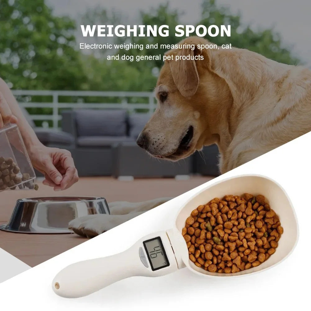 Digital Pet Food Measuring Scoop – Electronic Scale with LED Display