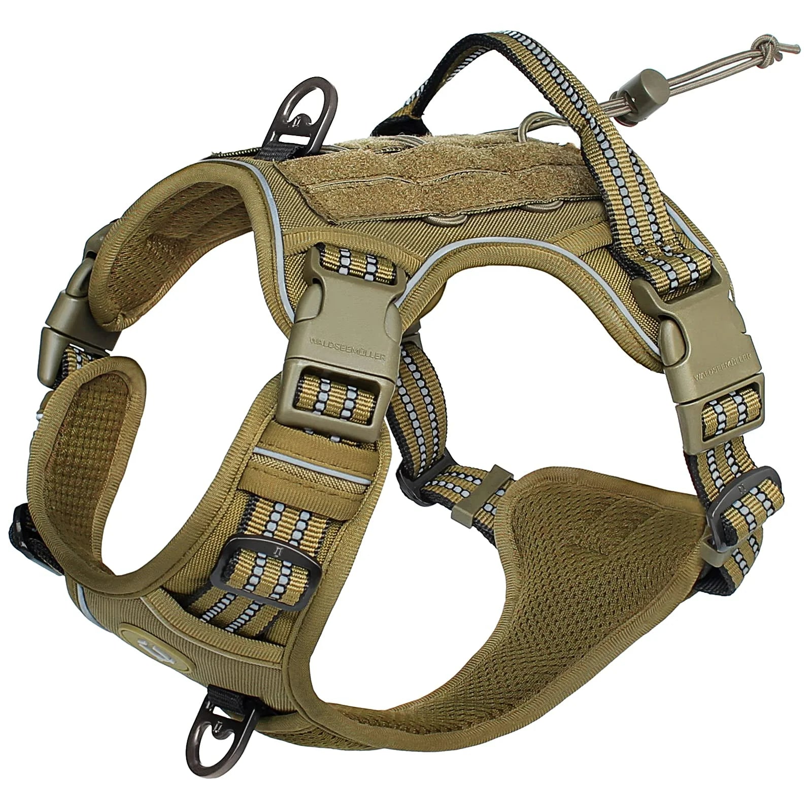 Tactical Dog Harness – No-Pull MOLLE Vest for Medium & Large Dogs