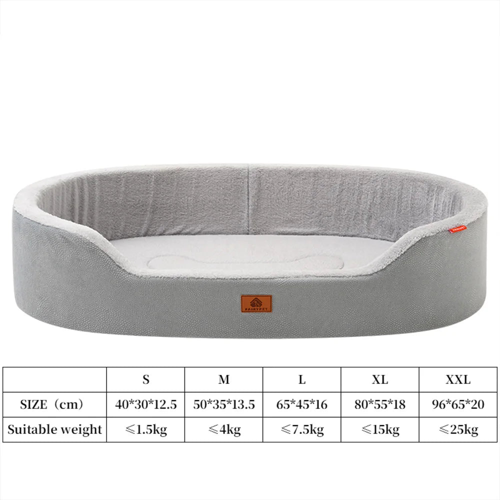 Orthopedic Dog Bed for Large Dogs – Waterproof Couch-Style Pet Bed