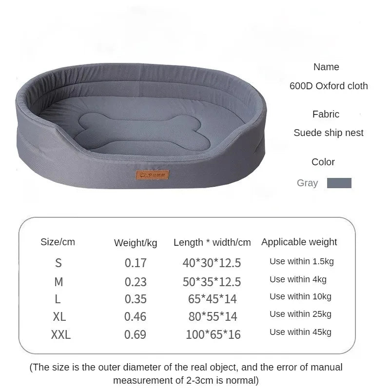 WinterWarm Fluffy Pet Cushion Bed
