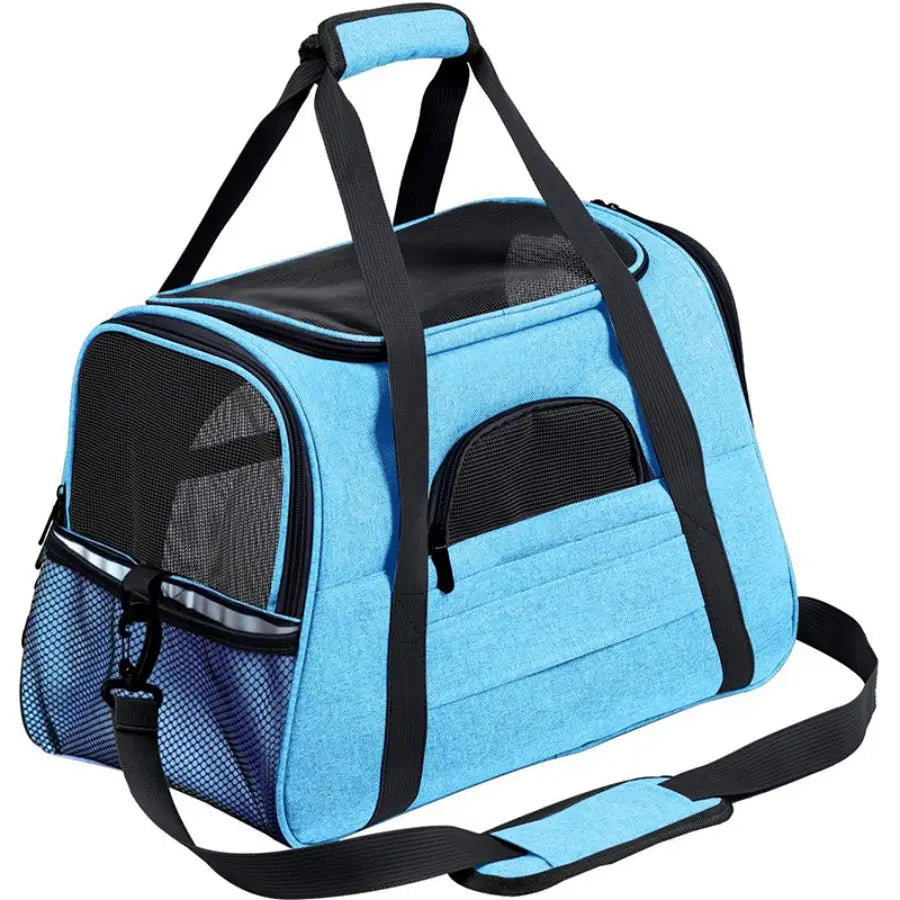 Airline-Approved Pet Carrier Bag – Soft Sided with Mat for Cats & Dogs up to 20lbs