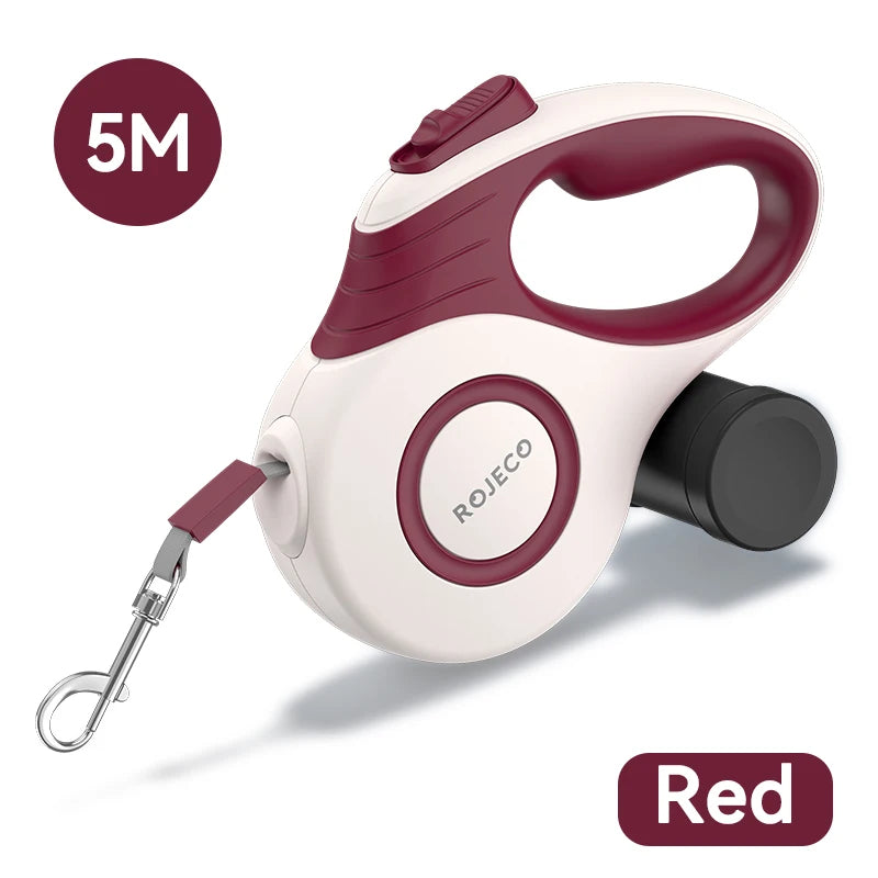 ROJECO Automatic Retractable Dog Leash – 3M/5M Extendable Rope