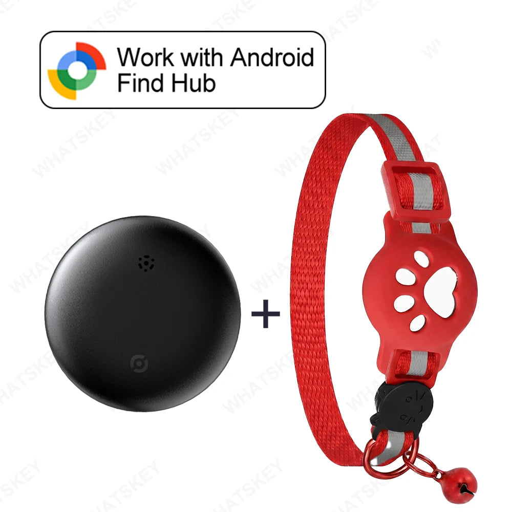 Adjustable Pet GPS Tracker Collar – Compatible with Google Find My