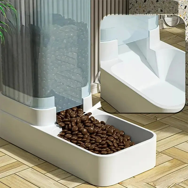 GravityServe Pet Food & Water Dispenser