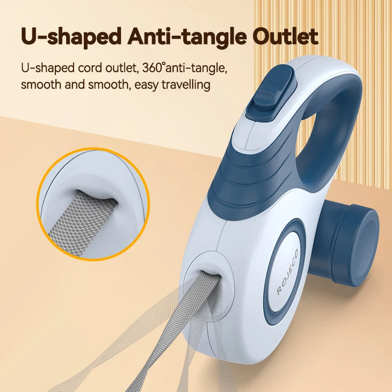ROJECO Automatic Retractable Dog Leash – 3M/5M Extendable Rope