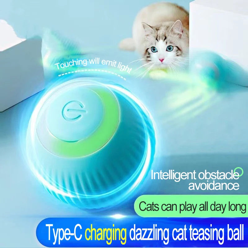Electric Rolling Cat Ball Toy – Automatic Interactive Indoor Cat Toy