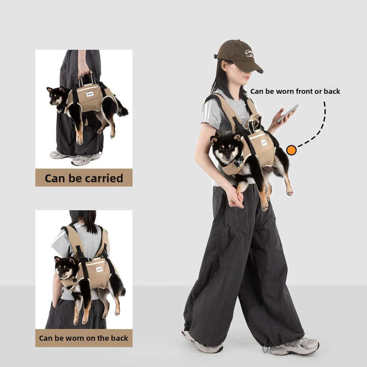 SpineEase Dog Carrier Backpack
