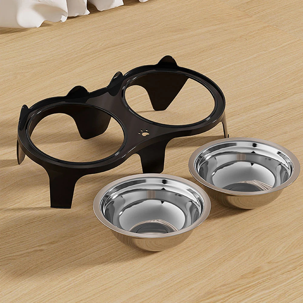 Stainless Steel Pet Food & Water Bowl – Anti-Tip Design