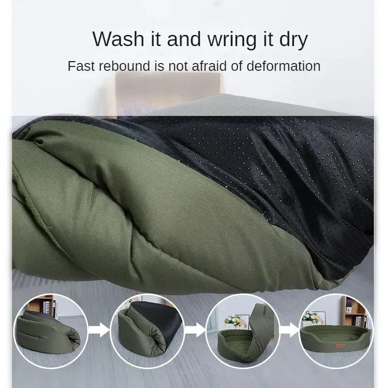 WinterWarm Fluffy Pet Cushion Bed
