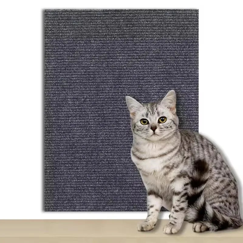 Cat Scratcher Sofa Protector – Self-Adhesive Trimmable Carpet Mat (7 Colours)