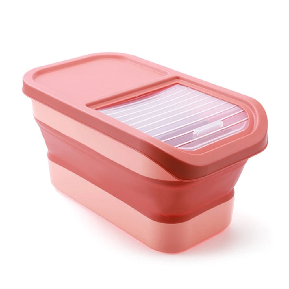 Collapsible Pet Food Storage Container – Airtight & Foldable