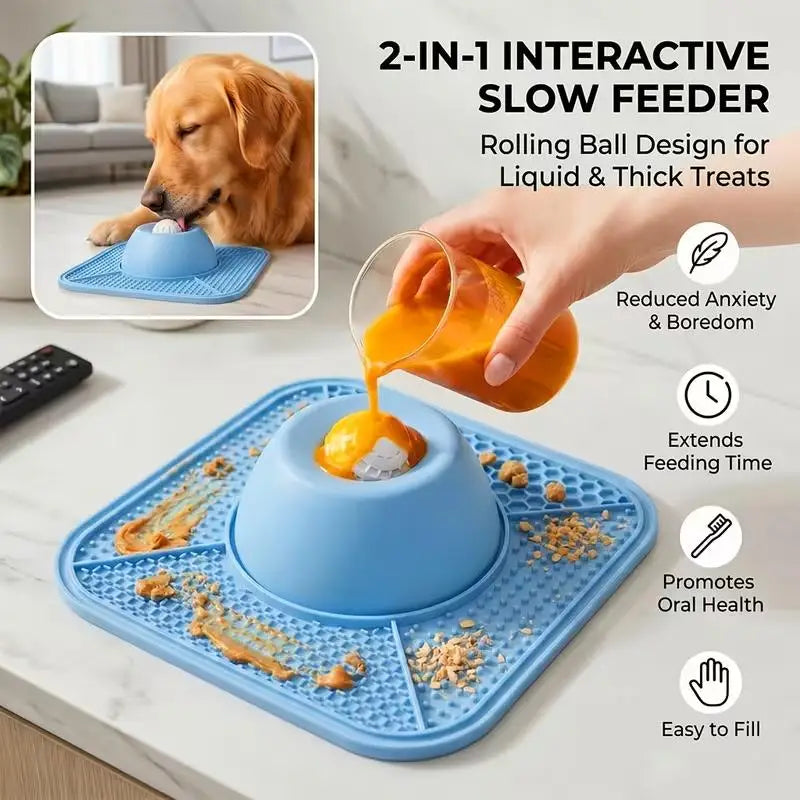 SlowBite Anti-Slip Slow Feeder Bowl