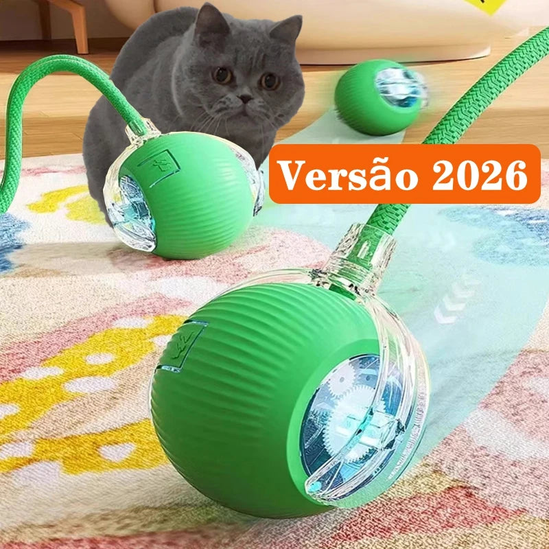 Automatic Rolling Cat Ball Toy – Rechargeable Interactive Toy
