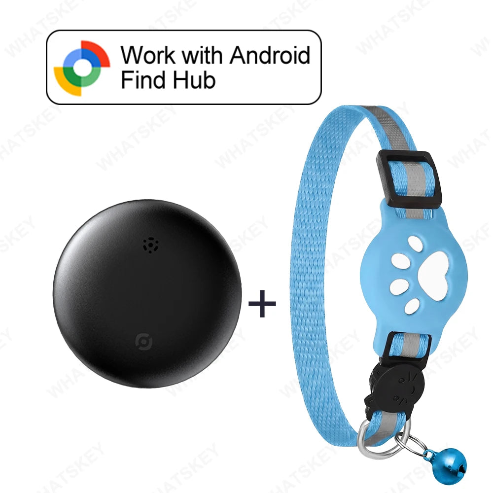 Adjustable Pet GPS Tracker Collar – Compatible with Google Find My