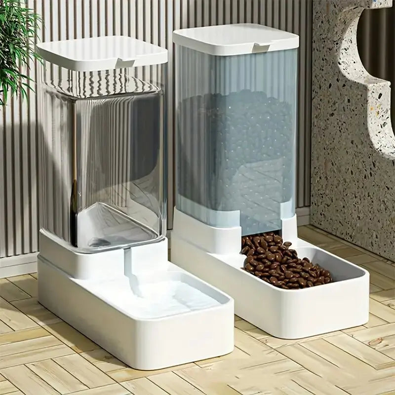GravityServe Pet Food & Water Dispenser