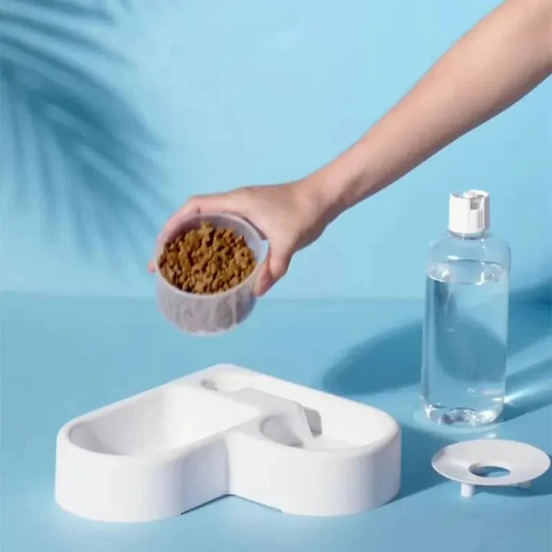 Dual-Use Automatic Pet Bowl – Food & Water in One