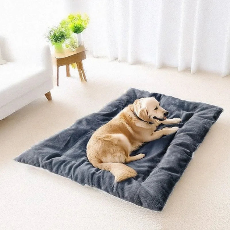 Extra Large Plush Dog Bed Sofa – Reversible Dual-Sided 120cm Pet Mat