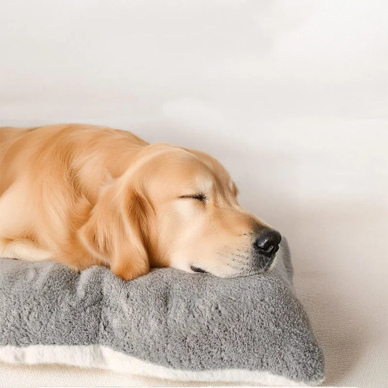 Extra Large Plush Dog Bed Sofa – Reversible Dual-Sided 120cm Pet Mat