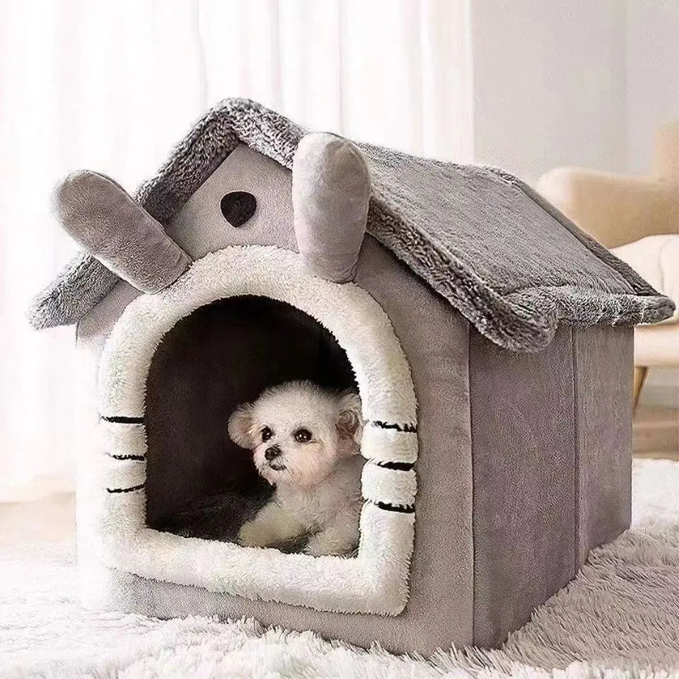 CozyNest All-Season Pet House Bed