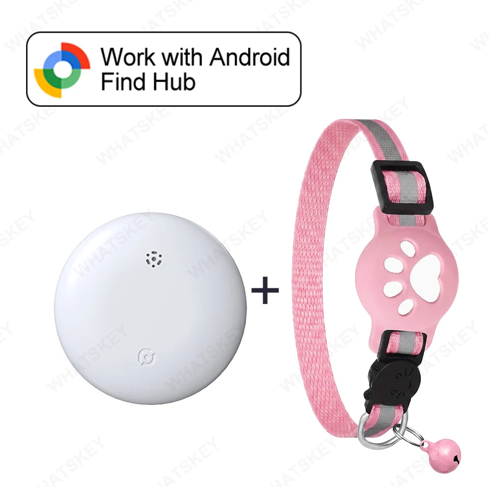Adjustable Pet GPS Tracker Collar – Compatible with Google Find My