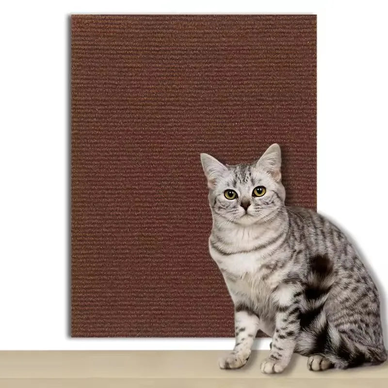 Cat Scratcher Sofa Protector – Self-Adhesive Trimmable Carpet Mat (7 Colours)