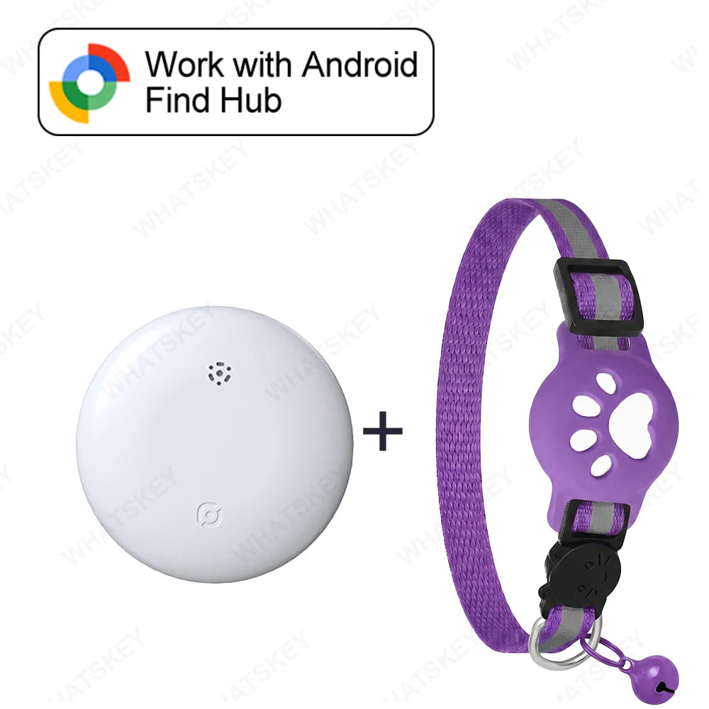 Adjustable Pet GPS Tracker Collar – Compatible with Google Find My