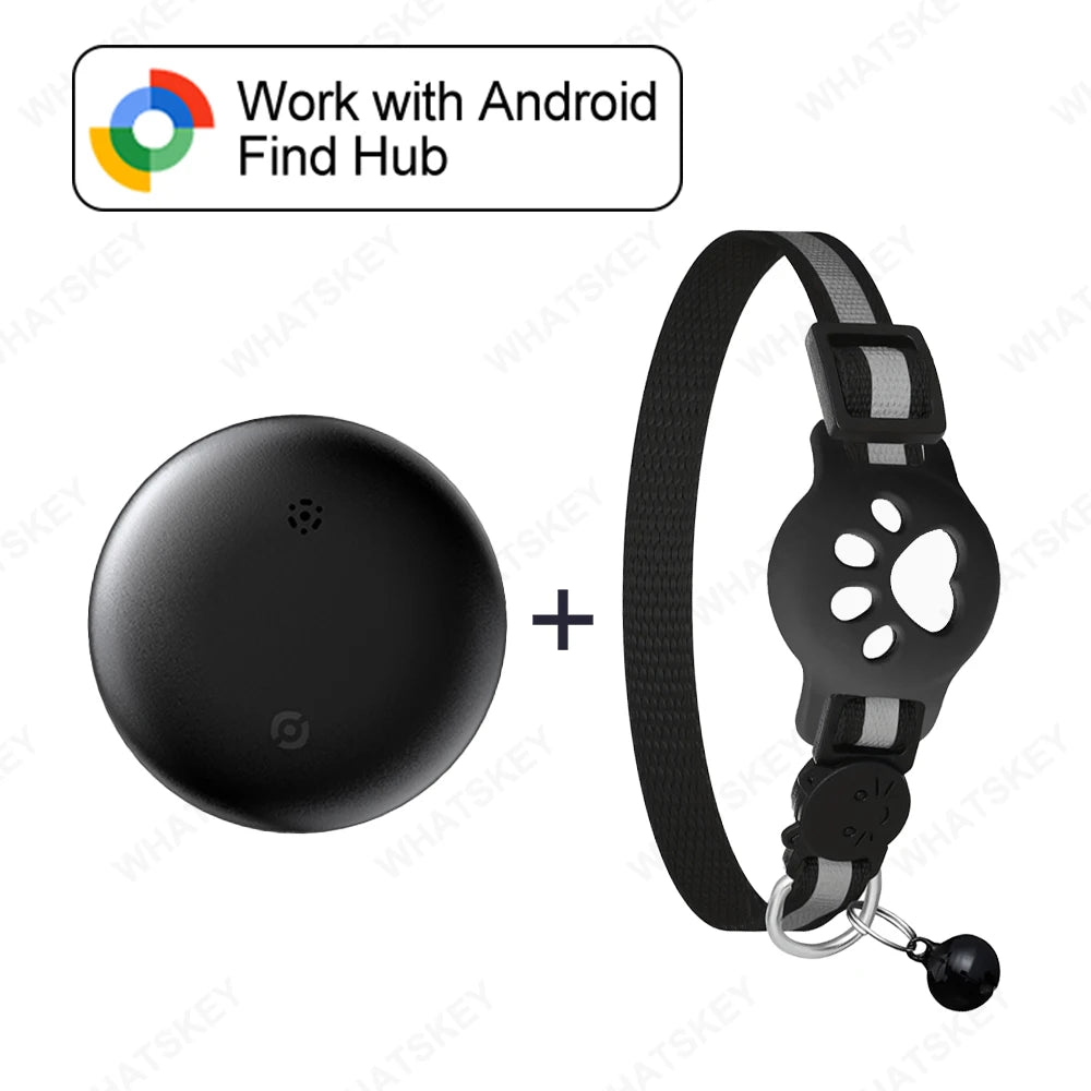Adjustable Pet GPS Tracker Collar – Compatible with Google Find My
