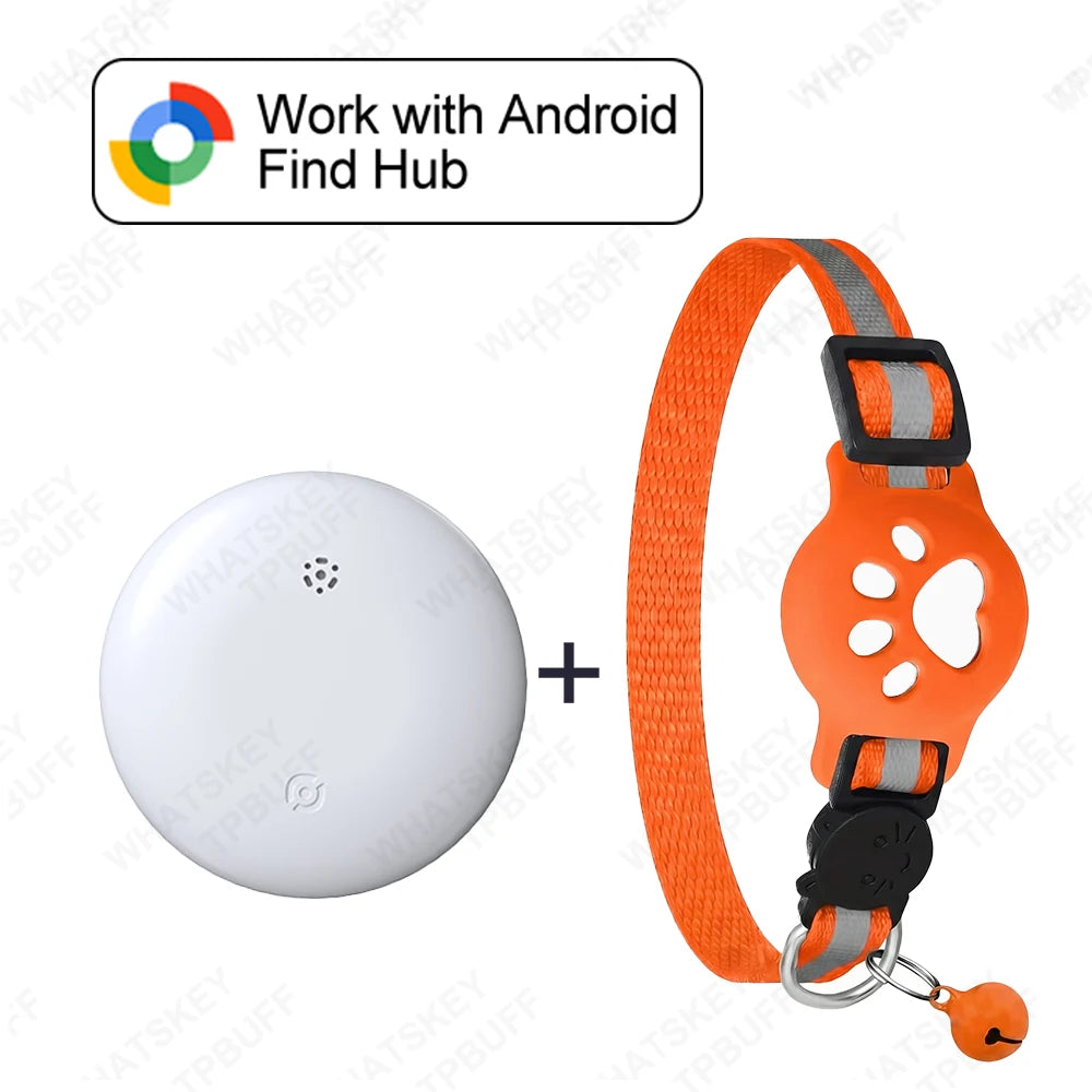 Adjustable Pet GPS Tracker Collar – Compatible with Google Find My