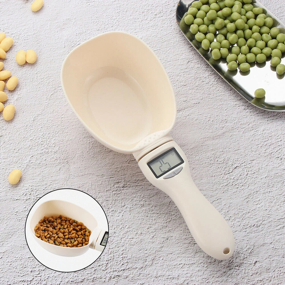 Digital Pet Food Measuring Scoop – Electronic Scale with LED Display