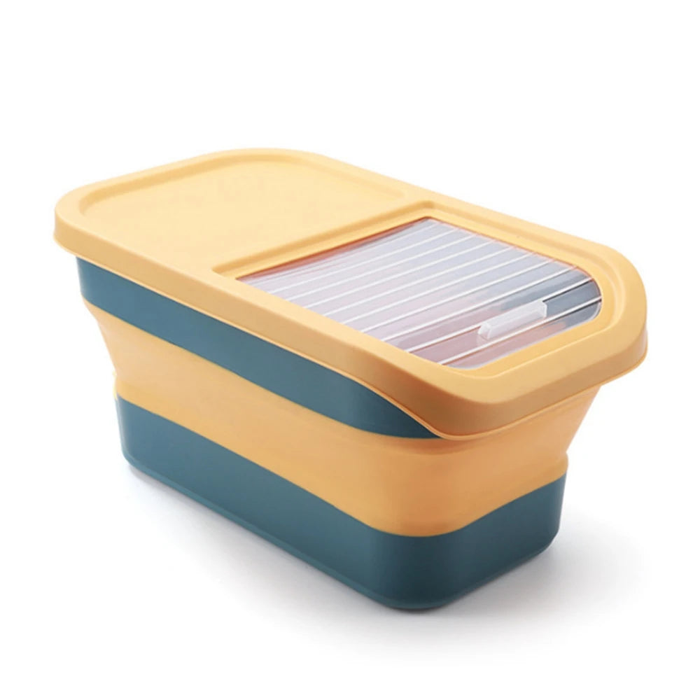 Large Collapsible Pet Food Storage Container – Airtight & Space-Saving