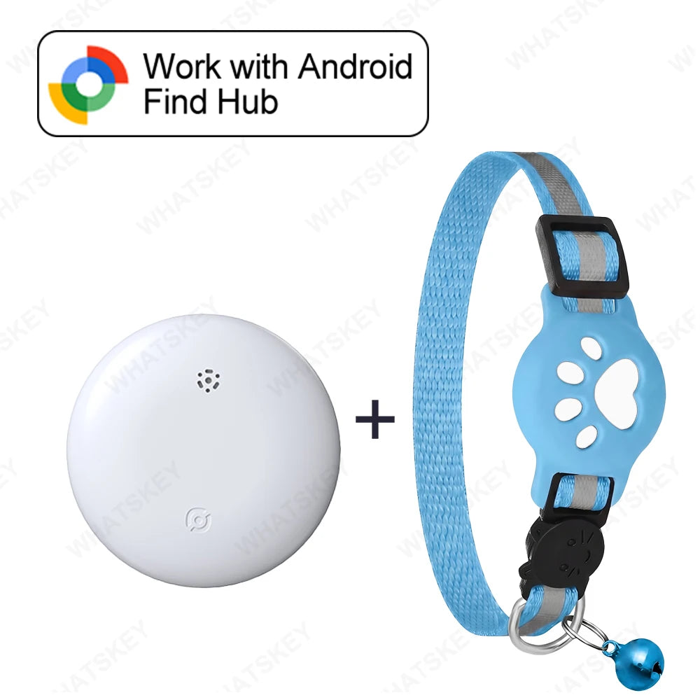 Adjustable Pet GPS Tracker Collar – Compatible with Google Find My