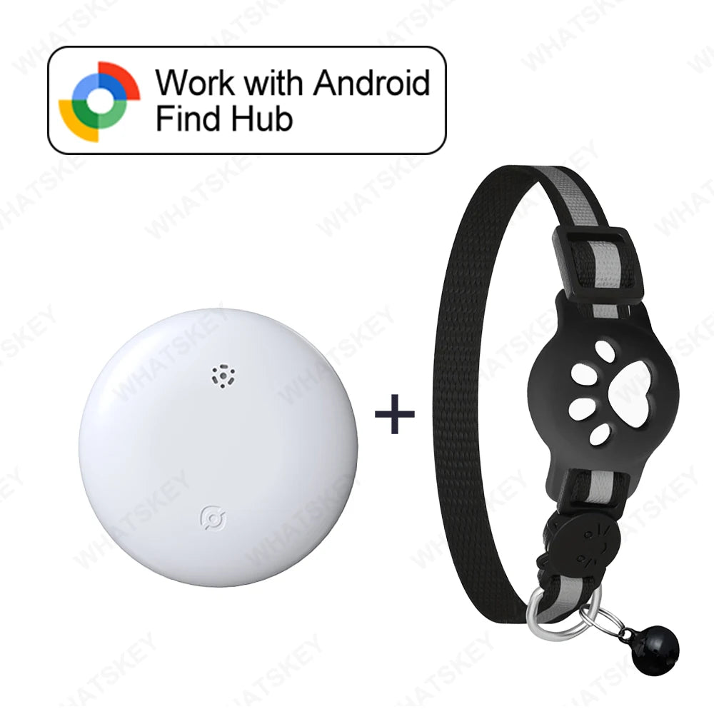 Adjustable Pet GPS Tracker Collar – Compatible with Google Find My