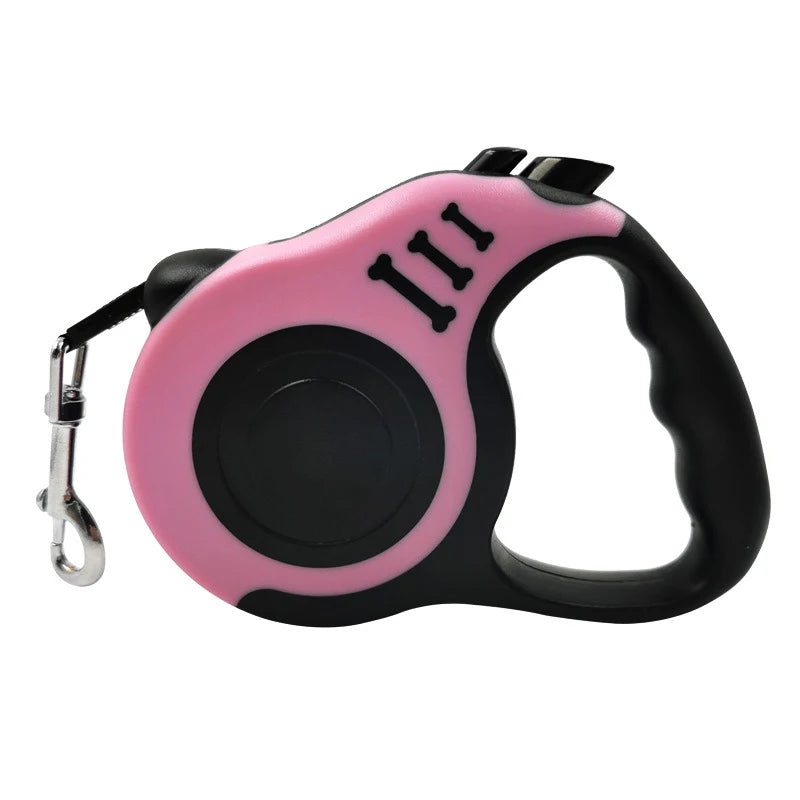 Strong Nylon Retractable Dog Leash – 3M & 5M for All Breeds